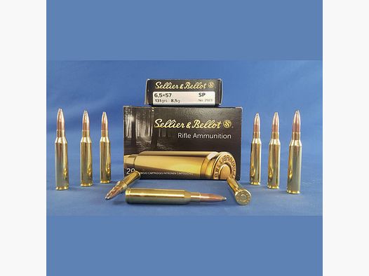 Sellier&Bellot 6,5×57 Teilmantel 8,5g/131grs.