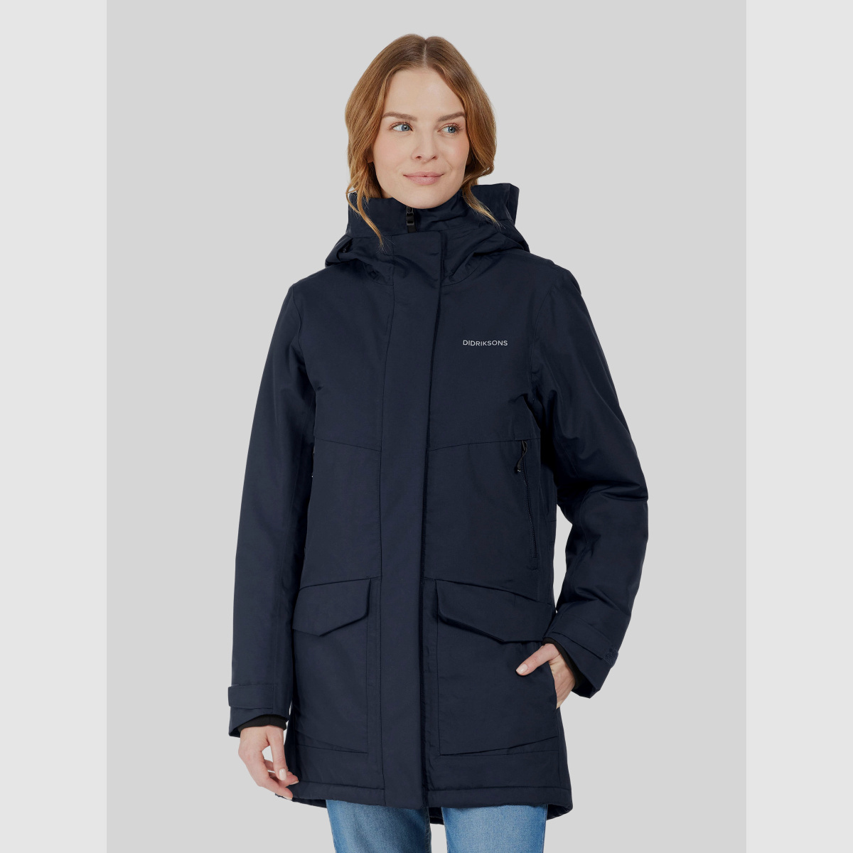 DIDRIKSONS Damen Parka Frida 7 Dark Night Blue