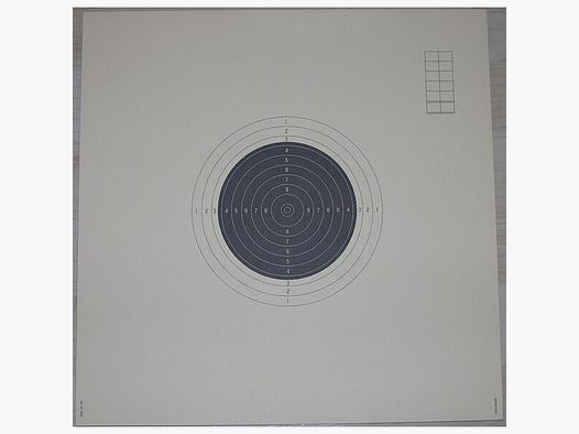 Zielscheibe KK Gewehr Trägerscheibe mit Spiegel 50m, geschlitzt 185x