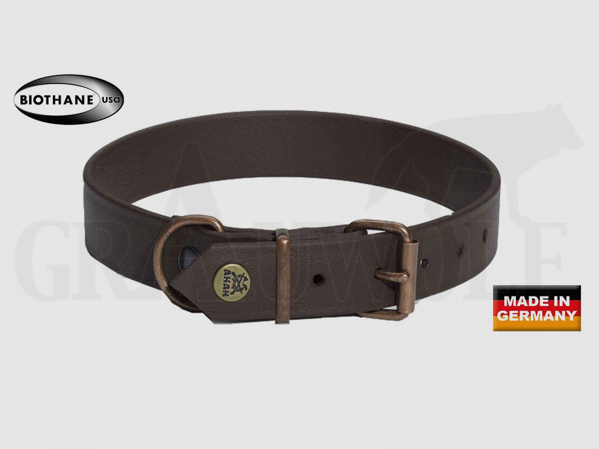 AKAH BioThane Collar para Perro Marrón 55 cm