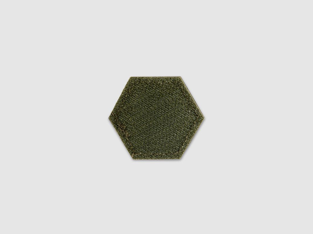 OPENLAND TACTICAL NERG – PATCH AUS GUMMI HEXAGON SKULL PUNISHER | OD GRÜN, Bild 2 von 2