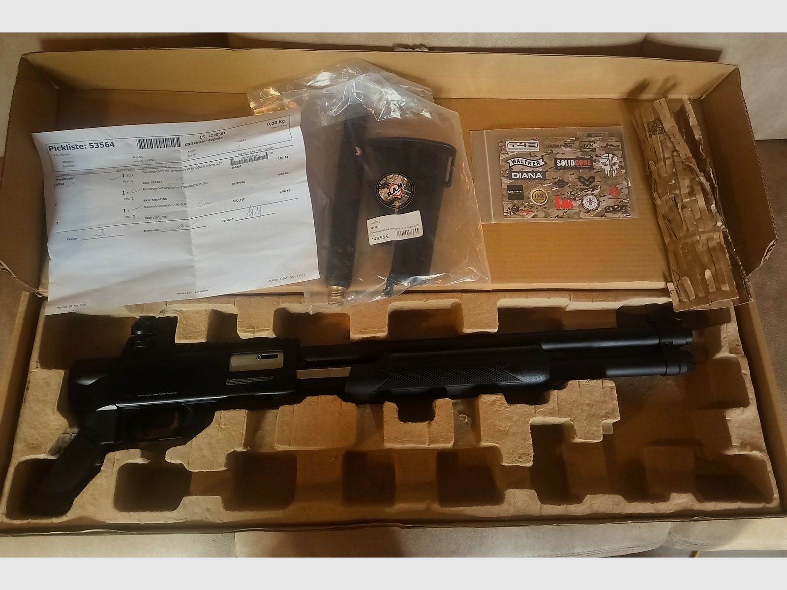 WALTHER SG68 GEN.II  7.5J IM FÜNFECK 18INCH KOMPLETT SET, Bild 1 von 6