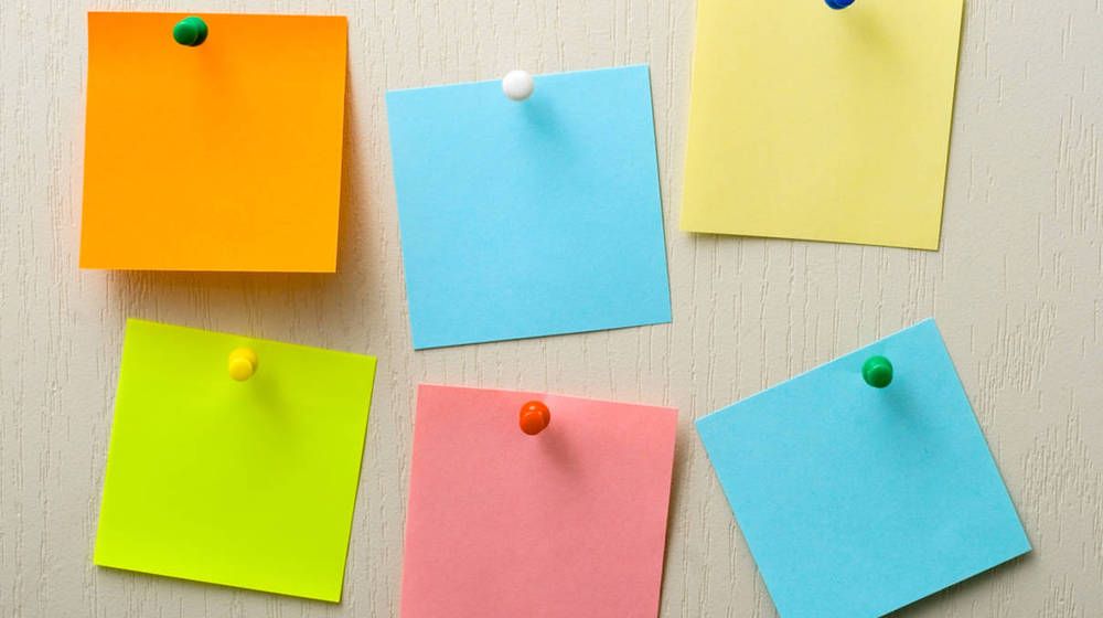 Das Orientierungs Post it