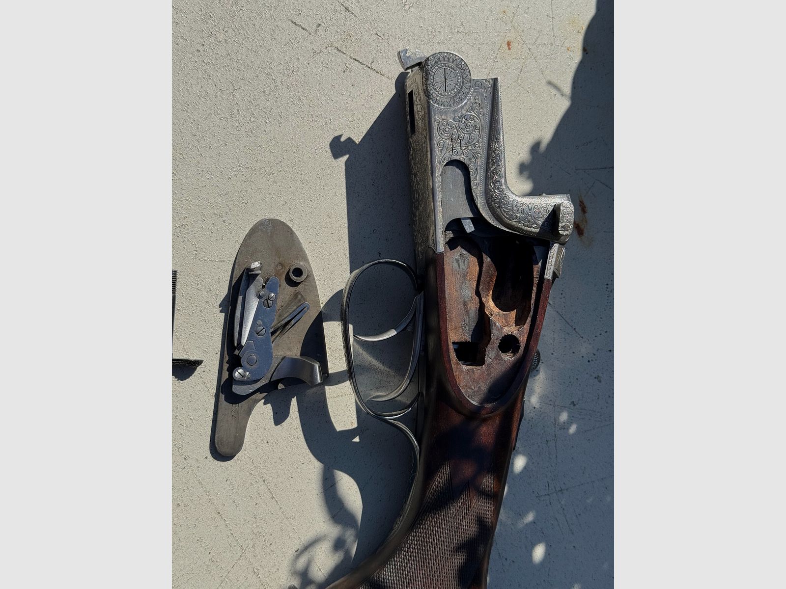 Merkel masterpiece side lock double shotgun, double rifle and double rifle 203E caliber 12/70 .30R Blaser & 9.3x74R