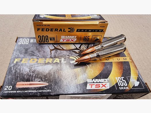 .308/165 Federal TSX Bleifrei 20 stk. No. P308H