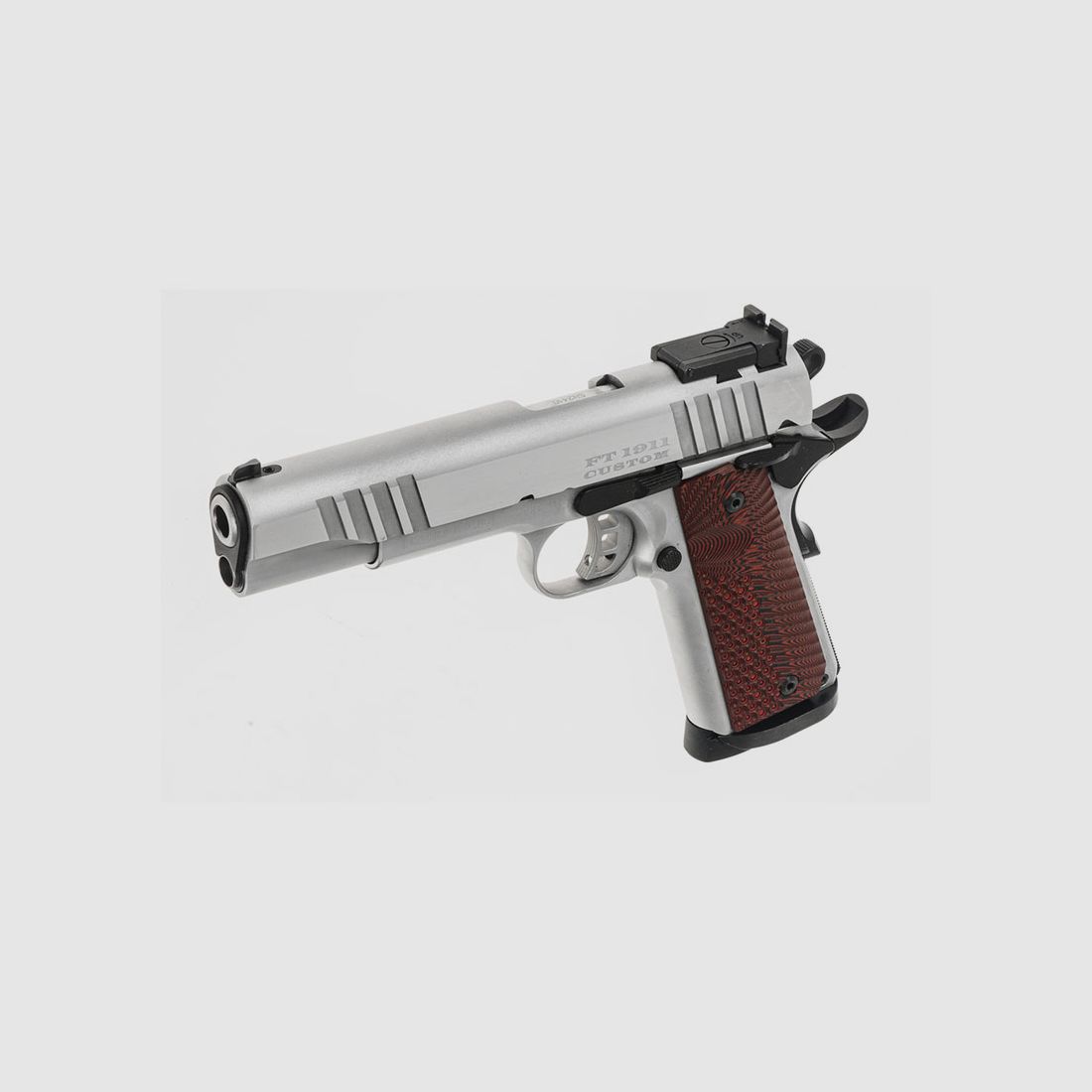 PISTOLE – TANFOGLIO MOD. FT 1911 CUSTOM VERCHROMT KAL. 9×19, Bild 4 von 4