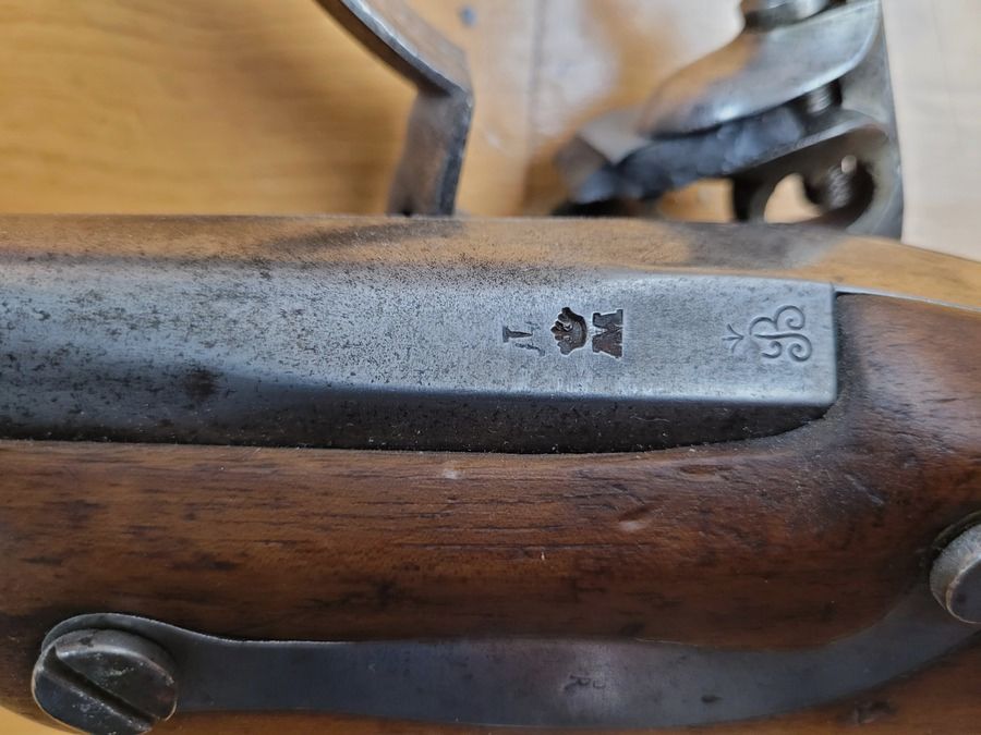 Seltenes Infanteriegewehr 1777 modifiziert AN IX – Echtes revolutionäres Gewehr! – Sehr homogen – Die guten sind rar! – TBE, Bild 17 von 28