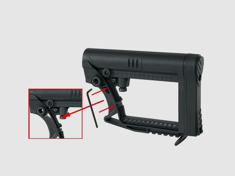 Supporto per spalla per modelli M 4 / AR 15 in nero