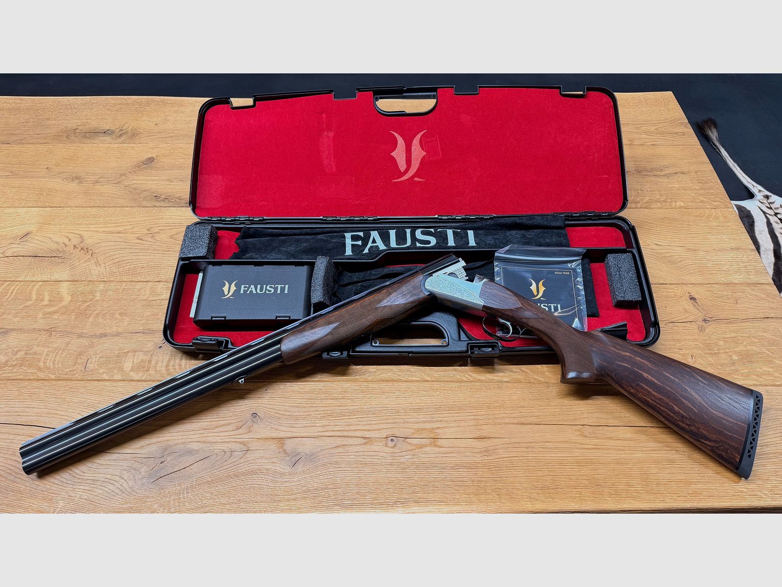 Fausti Bockdoppelflinte Caledon / Coin Finish / Cal. 12/76 / 71cm lunghezza della canna