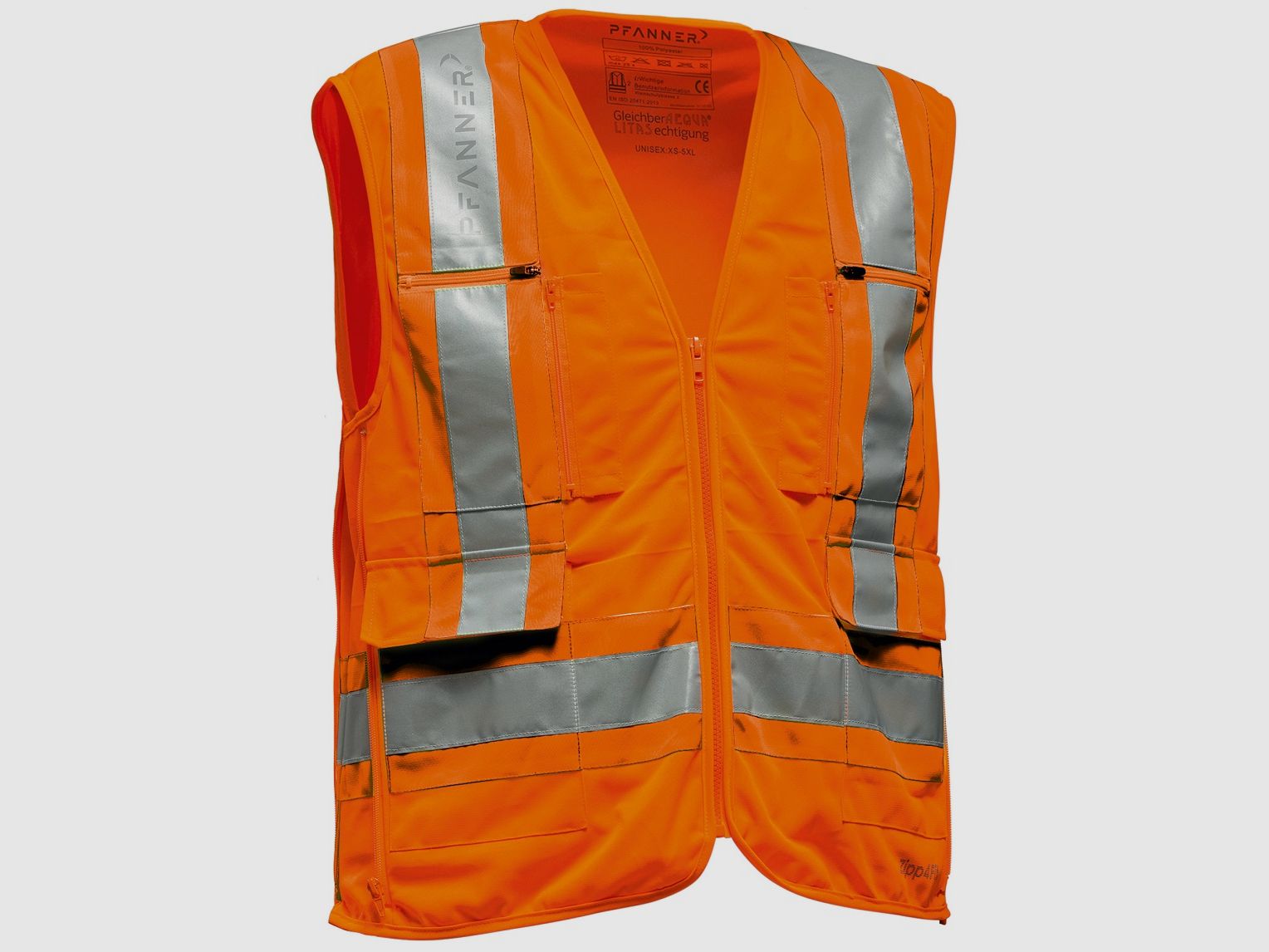 Gilet de sécurité Pfanner Zipp4Fit® EN 20471, image 1 sur 7
