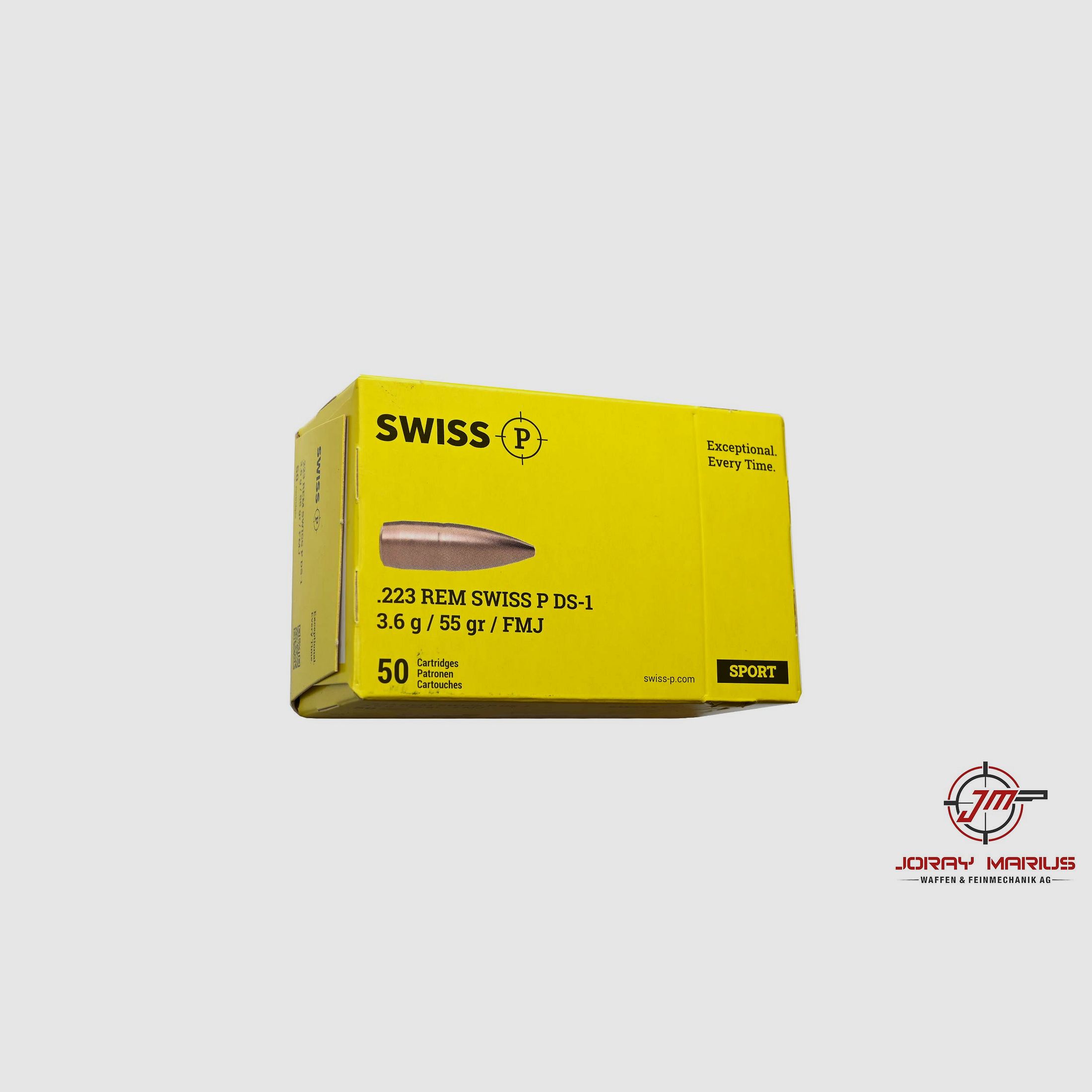 .223 Rem RUAG Swiss P 3.6g 55gr FMJ