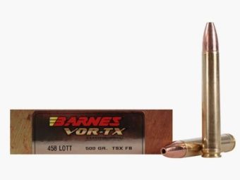 Barnes VOR-TX Safari .458 Lott 500GR TSX Flat Base 20 nabojów