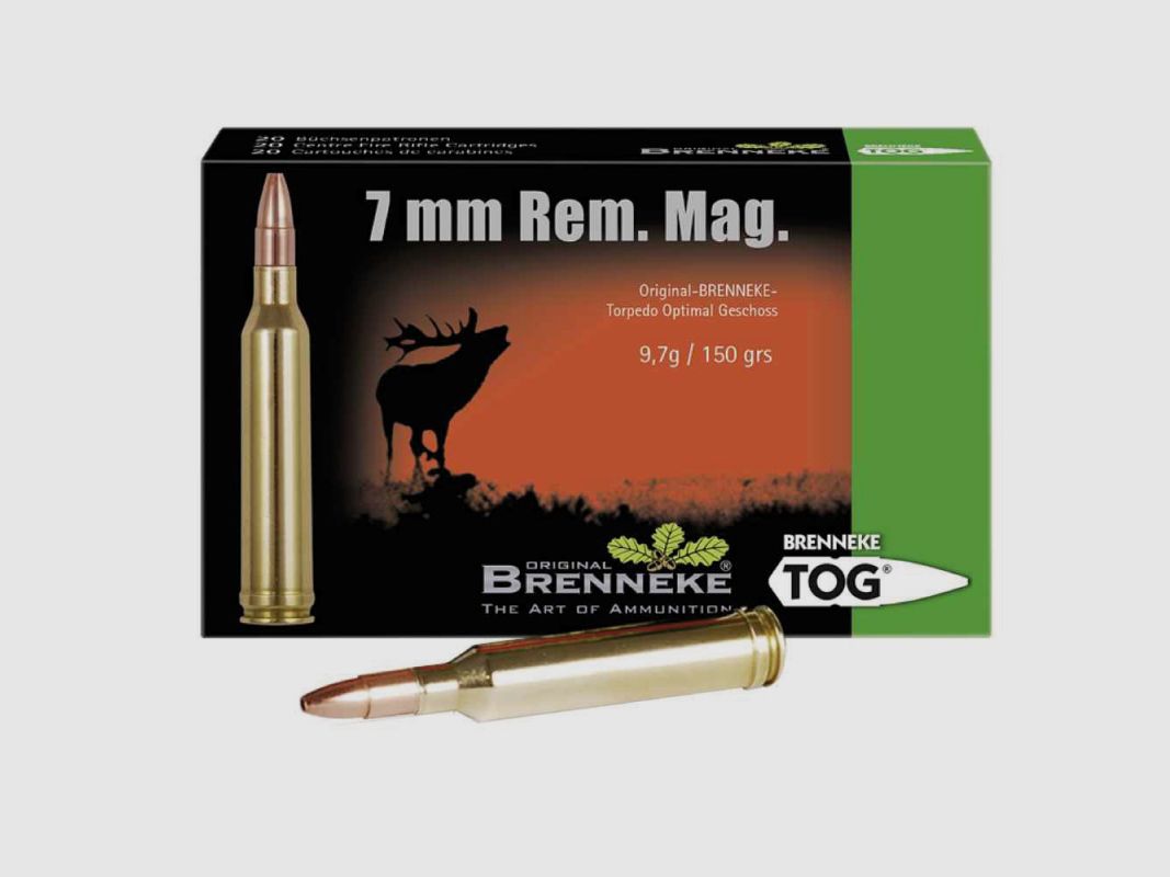 Brenneke 7mm Rem. Mag. 150GR TOG 20 Patronen