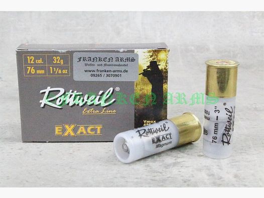 Rottweil	 EXACT Magnum 12/76 32g 5 Stück