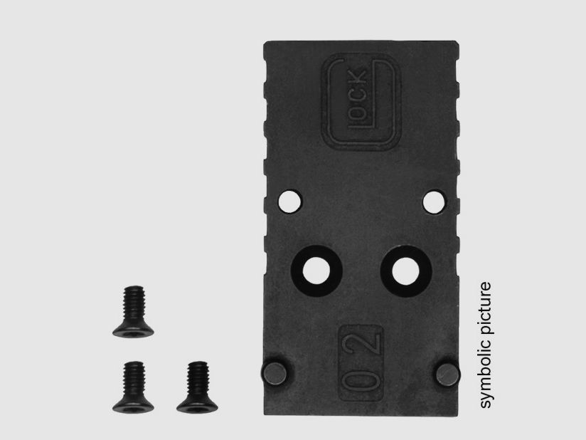 GLOCK Montage f. Leuchtpunktvisier Adapterplatte 06 Trijicon u.ä. f. GLOCK MOS LargeFrame