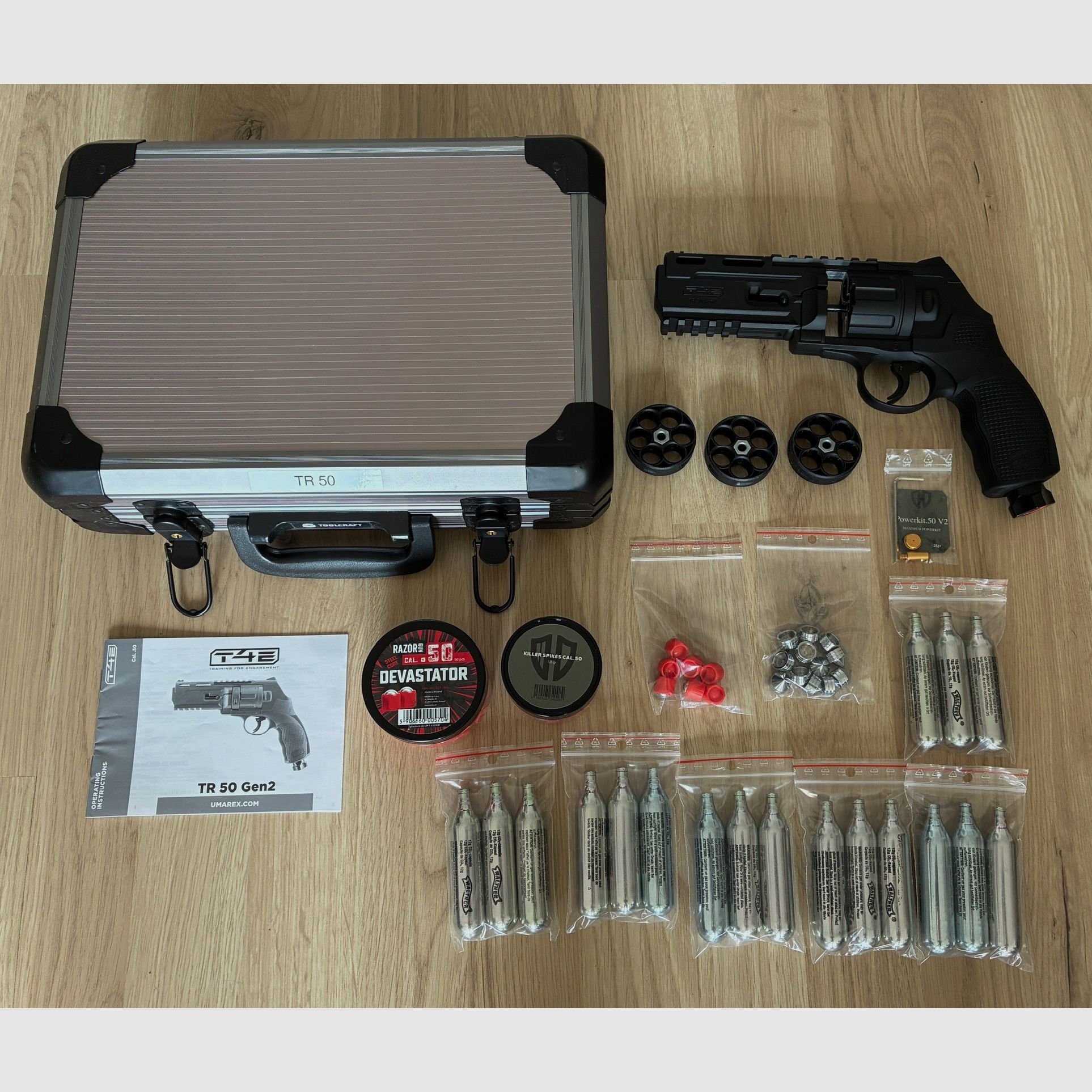 Umarex T4E TR 50 Gen 2 met uitgebreide accessoires