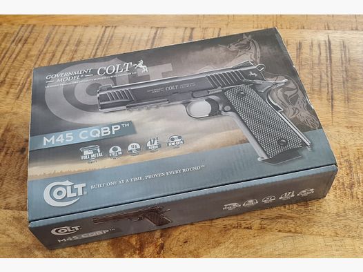 Umarex Colt M45 CQBP Cal. 4.5mm BB, BlowBack, FullMetal + Extras