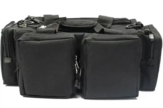 Borsa Small da campo porta armi e munizioni sportivo nero con tracolla