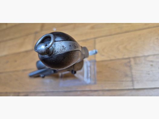 Beau Revolver type Lefaucheux — Fabrication belge de qualité — Cal. 12 mm broche — Grand modèle — Mono-matricule — Ancre de marine — Très bonne mécanique et excellent canon – Très bonne pièce en TBE/TBE+