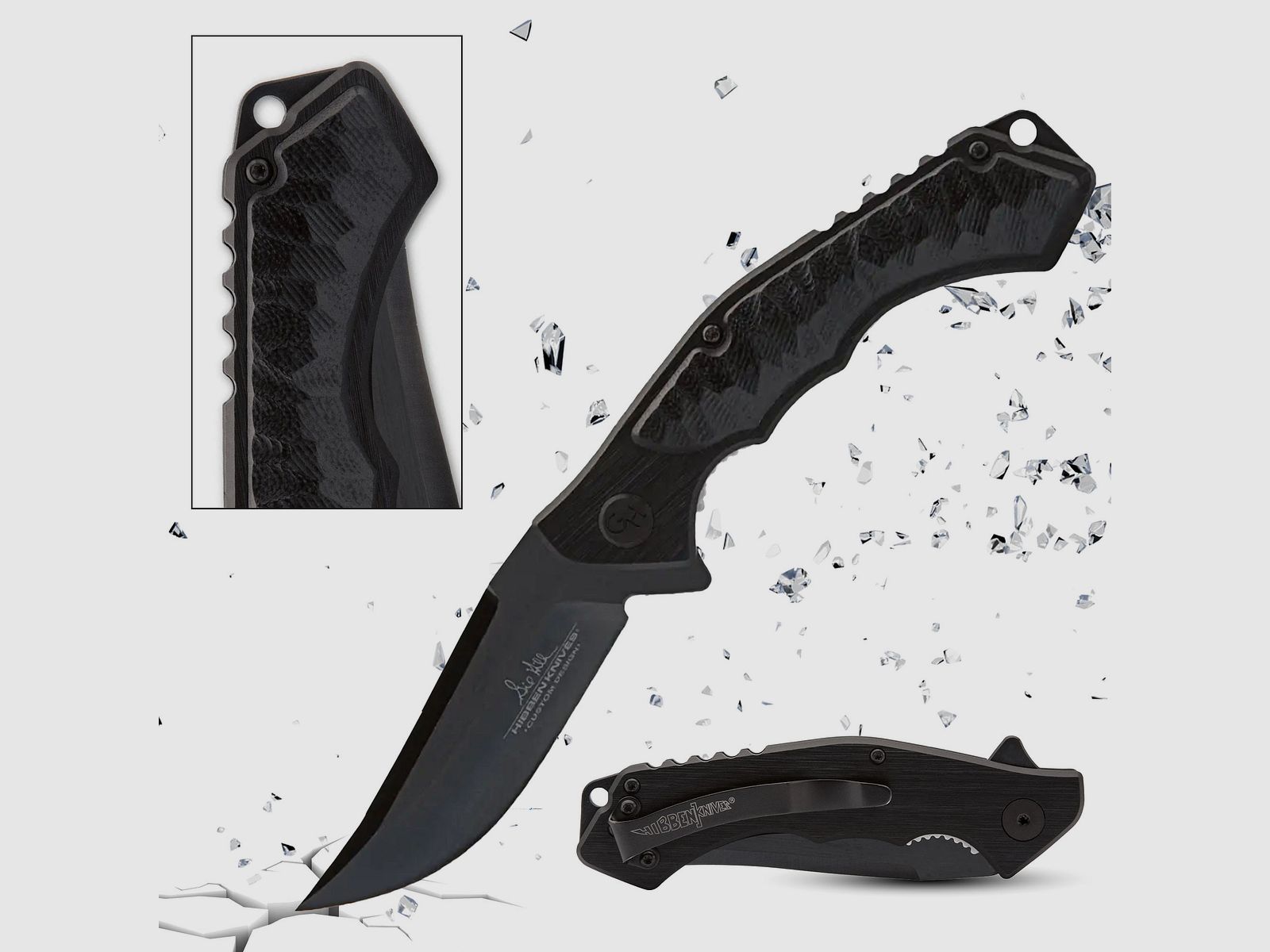 Hibben Black Whirlwind Taschenmesser | 93235