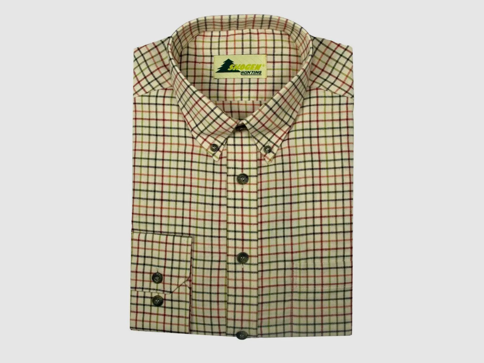 Karo-Hemd forest with button-down collar
