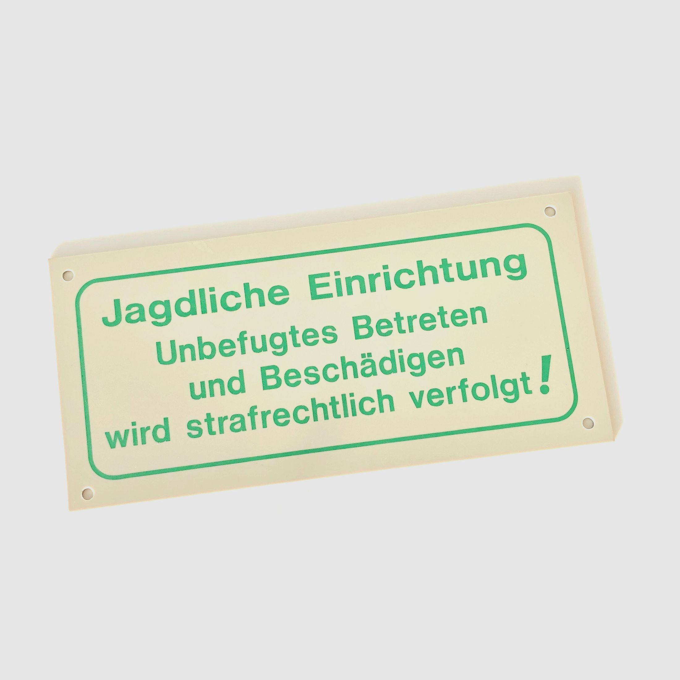 Schild Reviereinrichtung