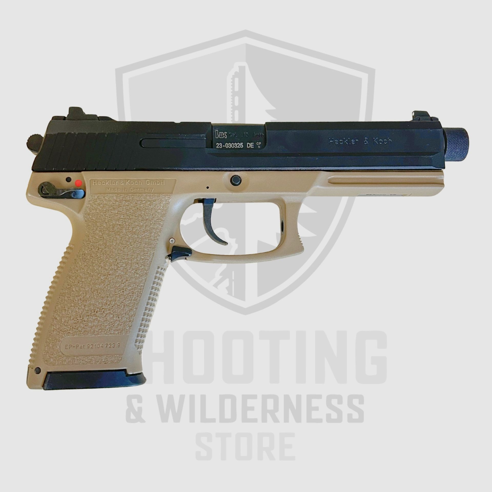 Heckler & Koch MK23 .45 ACP TAN/zwart pistool, afbeelding 1 van 3