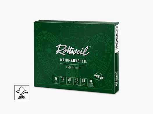 Rottweil WMH Mag. Steel 12/76 3,75 mm - boîte de 10.