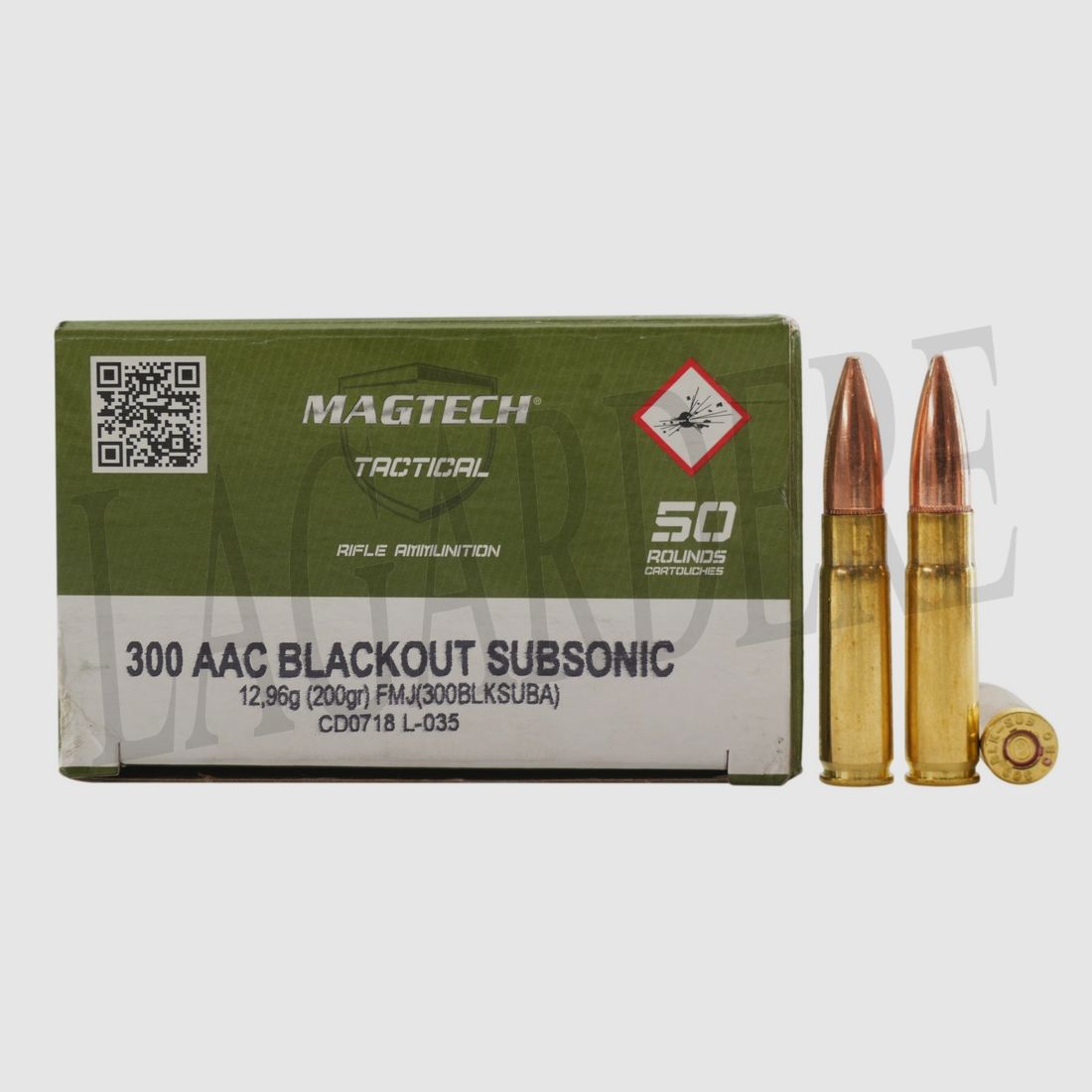 MAGTECH 300 BLKSUBA SUBSONIC (PATRONE MIT GESCHOSS)