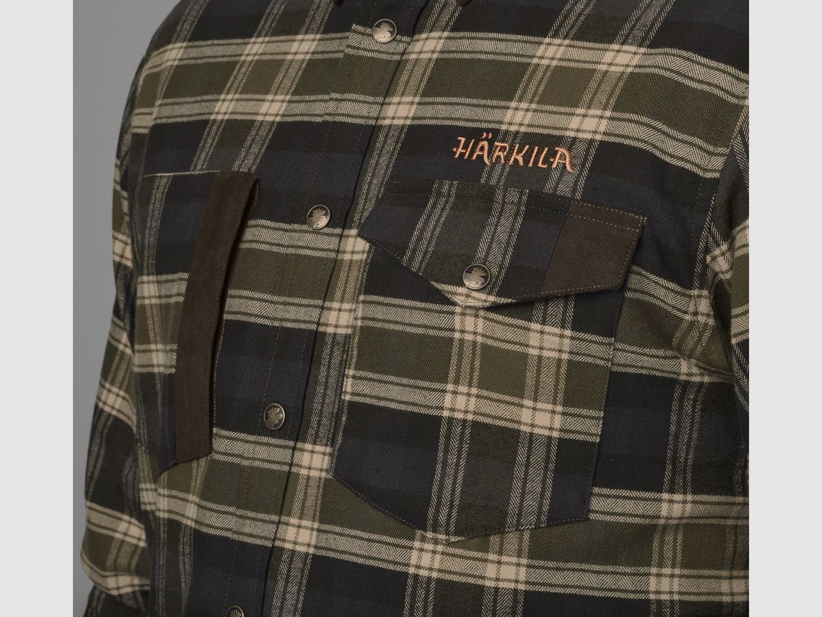 Härkila Aivak L/S-shirt – Olijf, afbeelding 4 van 8