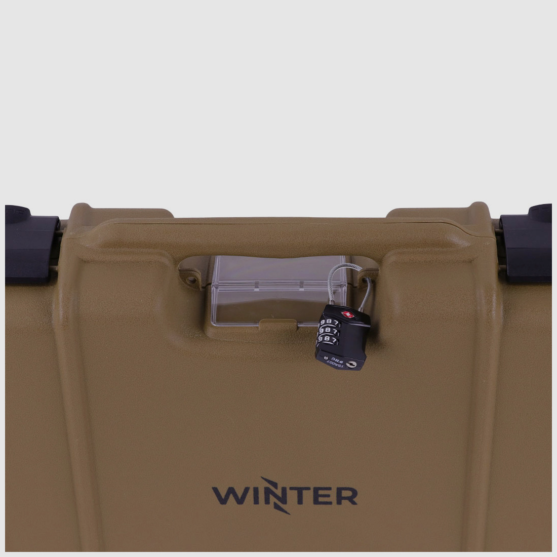 Winter Gewehrkoffer W10 103 cm für 1 Langwaffe – PP Kunststoff, 4 Push-Pull Verschlüsse, Raster (Coyote)