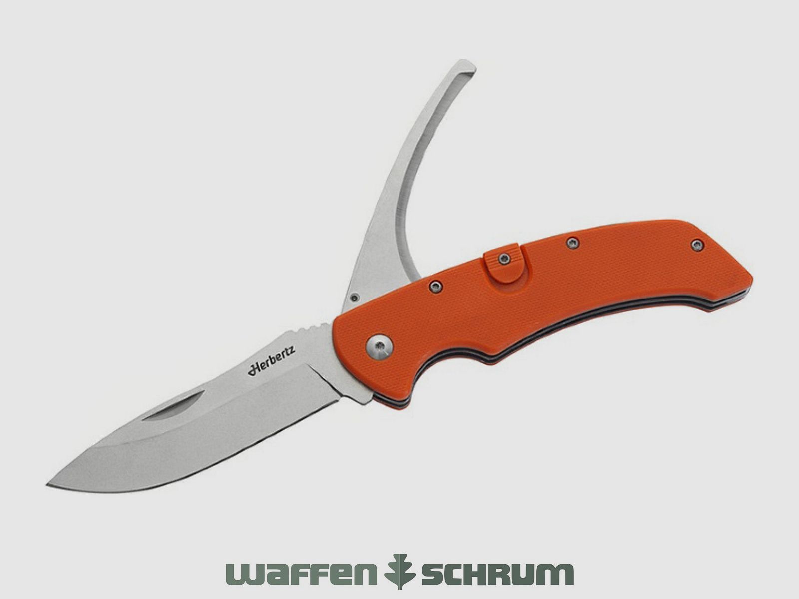 Couteau de poche Herbertz 2 pièces orange G-10, longueur de la lame 9 cm