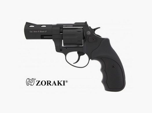 ZORAKI R2 REVOLVER - 3 ZOLL - 9 MM RK - BLK.