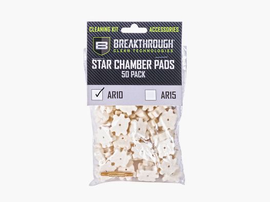 BREAKTHROUGH® AR-10 Star Chamber Pad with 8-32 thread adapter 50 STK