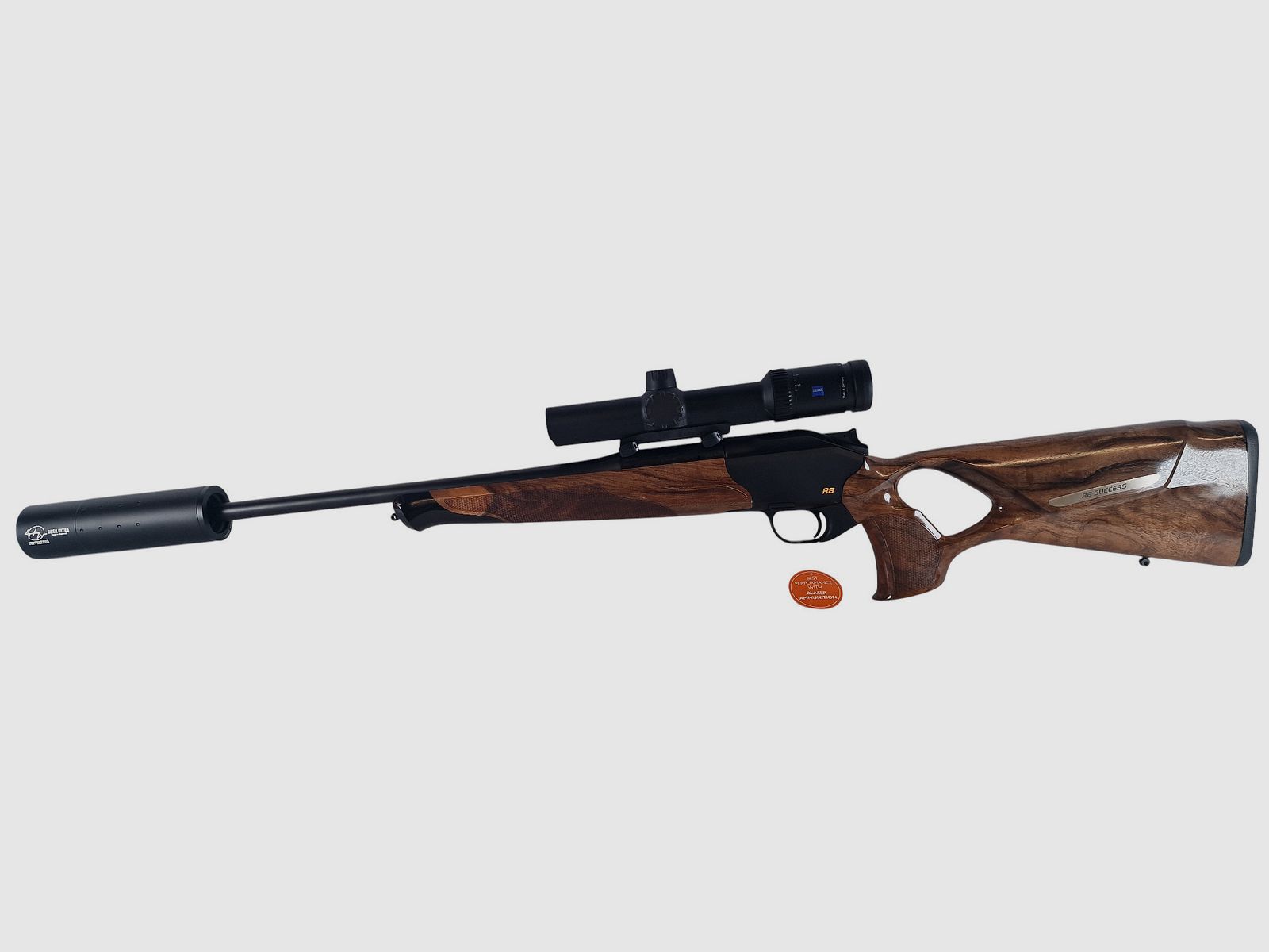 Blaser R8 Success Kal. 308 mit Schalldämpfer und Drückjagd-Optik Zeiss V6 1-6X24 LP sofort verfügbar