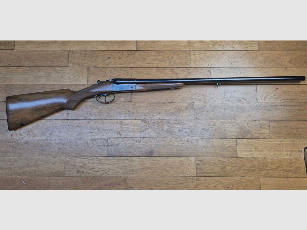 Wunderschöne Flinte Robust Modell Nr. 246 – Manufrance Saint-Étienne – Kal. 16/70 – Waffe um 1952/1954 (!) – 100% Jaspage und Gravuren – Spiegel-Lauf, quasi nie geschossen – Vollständige Originalverpackung (Garantie, Handbuch, Prüfungszertifikat) – Zustand nahe neuwertig für diese 72 Jahre! – Fast museales Stück – TBE+++, Bild 3 von 56