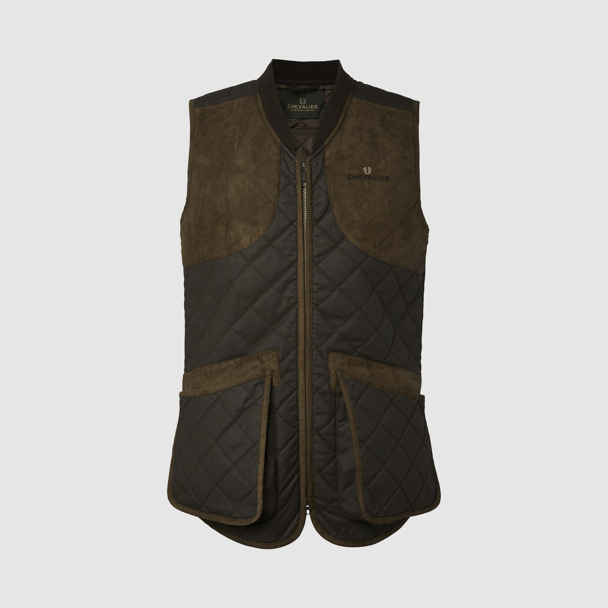 Chevalier Vintage Jagdweste Herren, S, Braun
