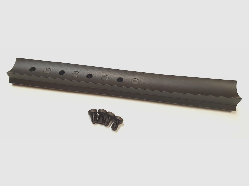 RHS RHS Picatinny Schiene für BERGARA BA 13 ,Stahl, schwarz matt brüniert , 160mm kurz, Made in Germany