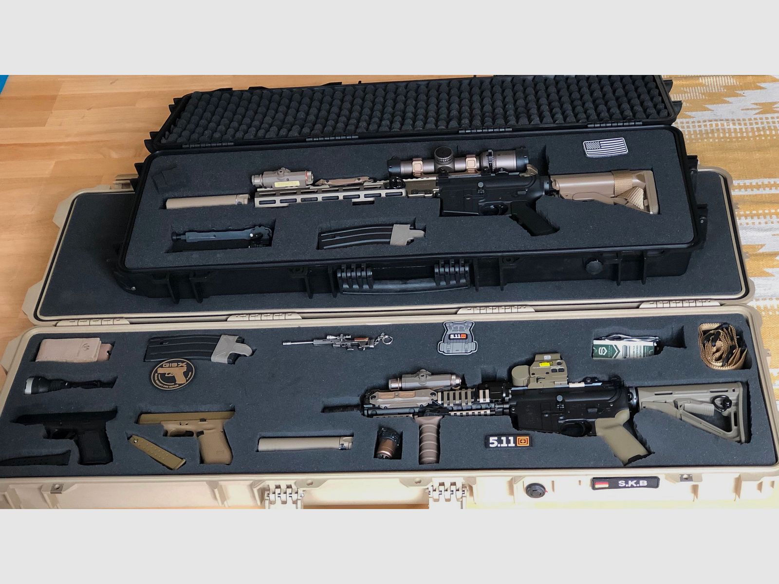 Tokyo Marui MK 18gbb und MK16 URGI AEG, Glock 19X