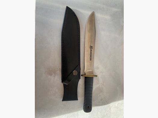 MAGNUM Fahrtenmesser / Outdoormesser mit Lederscheide