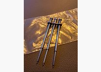 3x stalowe trzpienie wypychające / roll pin punches (wybijaki do zawleczek) – nowe