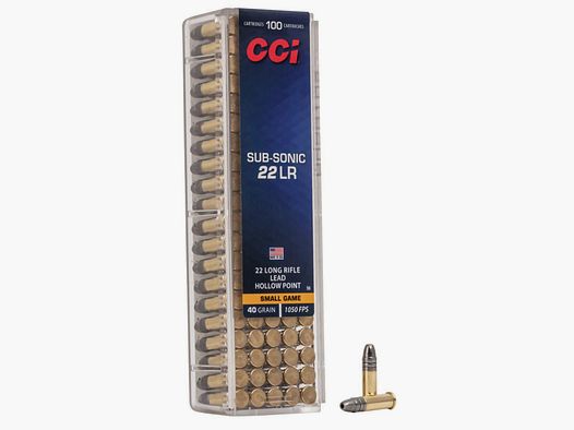 CCI Sub-Sonic Munition - .22 LR - 40 grains - LHP