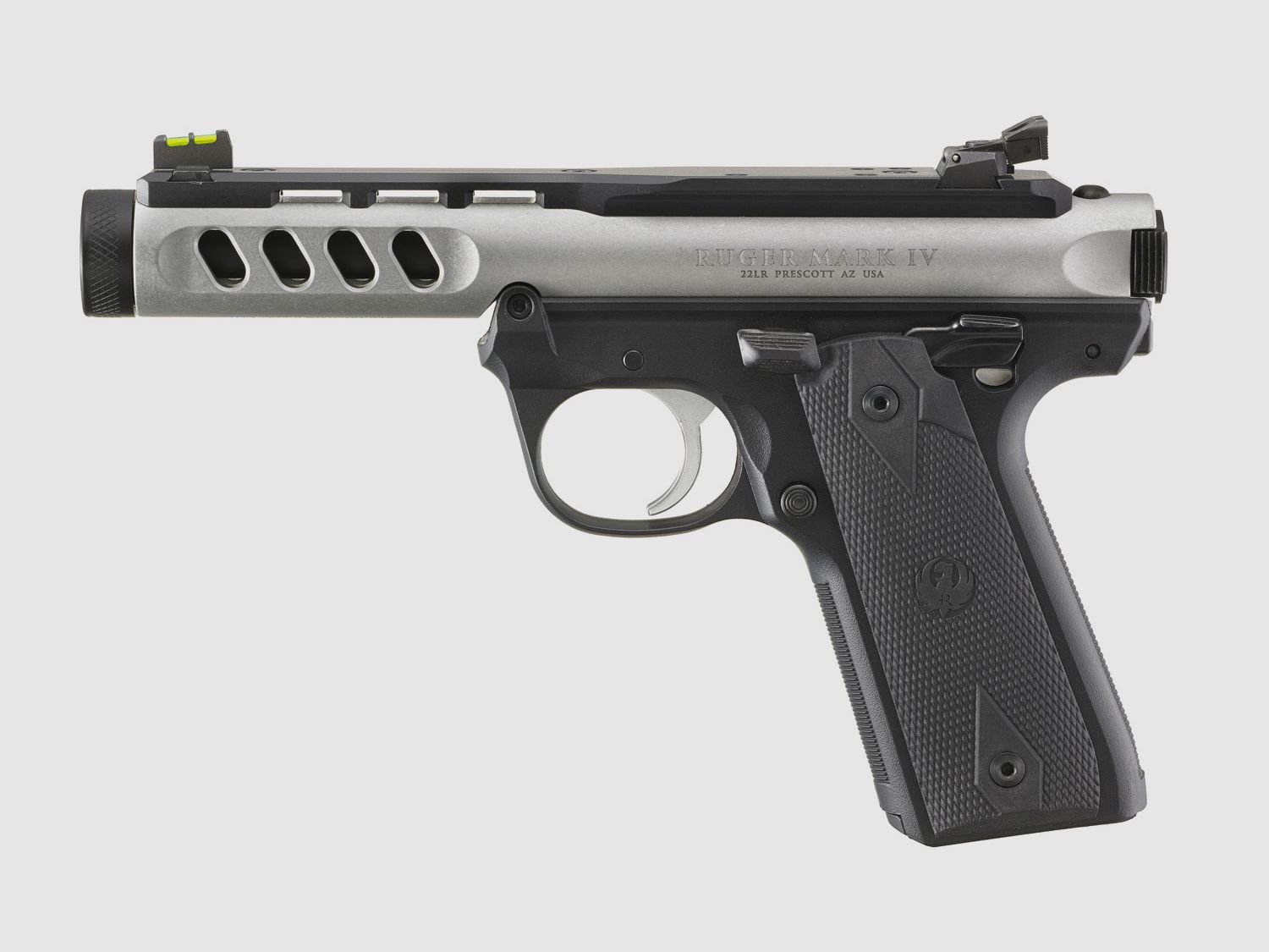 Pistole Ruger Mark IV 22/45 Lite Kal. .22 lr Clear Anodized, O.R. Shield RMS, 4,40" MT1/2-28, 10 Schuss, Bild 4 von 4