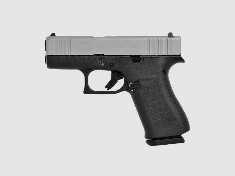 Glock 43X silver slide