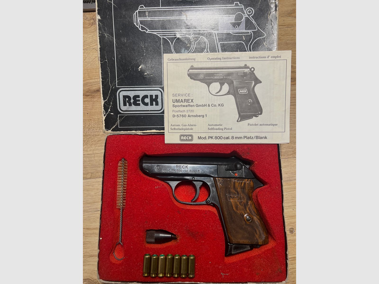 RECK PK 800, PTB 169/2, Fullset.