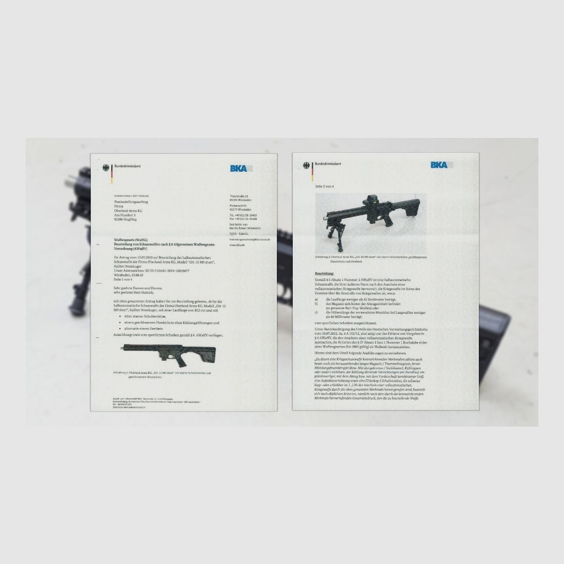 Oberland Arms OA-15 PR M9 SHORT / 12 inch / 9mm
