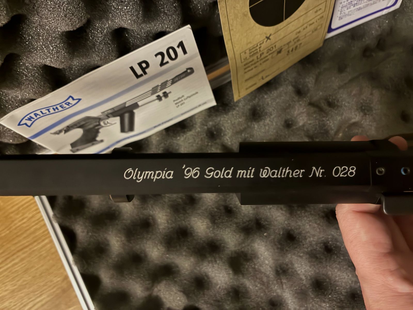 Pistola de aire Walther LP201 Edición Olympia