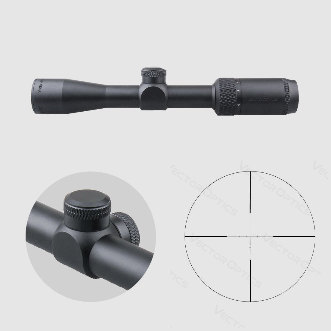 Vector Optics SCOM-33 Matiz 2-7×32 MOA SFP – 21mm Picatinny