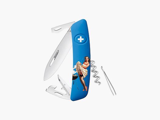 SWISS KNIFE – SWIZA – D03 PIN-UP SUMMER 2018 LIMITED EDITION | SMOKE SCREEN GIL ELVGREN 1958