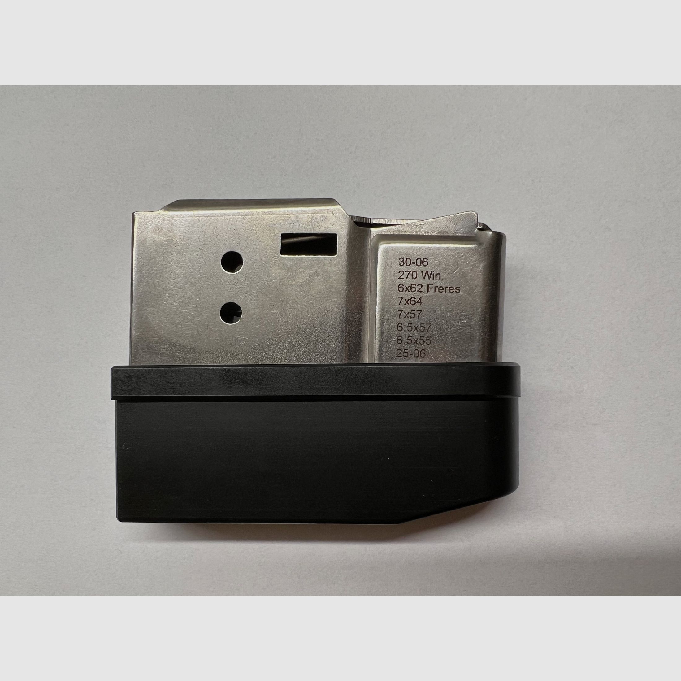 Caricatore Heym SR21/SR30 5 colpi NUOVO 8x57IS, 8x64S/300 Win Mag/ 30-06, 270 Win, 6x62 Freres, 7x64, 7x57, 6,5x57, 6,5x55, 25-06/308Win, 243 Win, 22-250 Rem